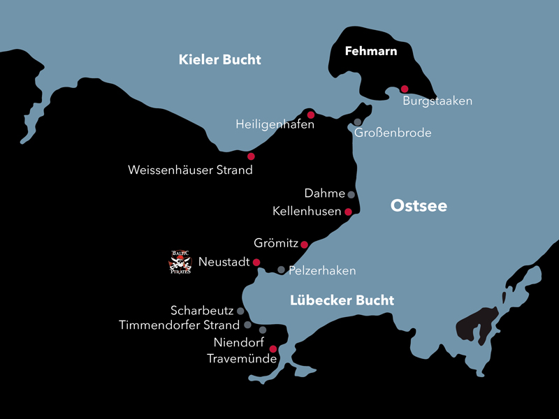 Standorte Baltic Pirates